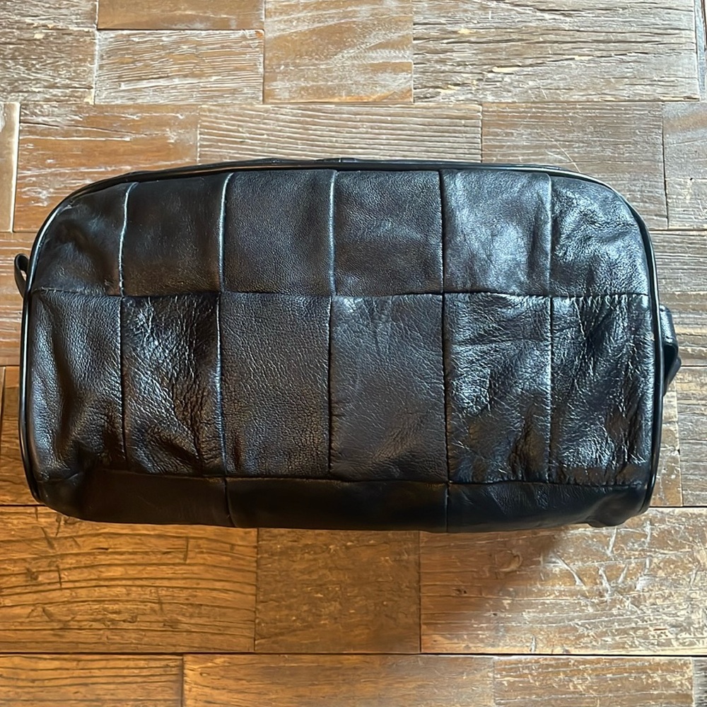 Buxton Cashmere Lambskin Patchwork Travel Case🖤